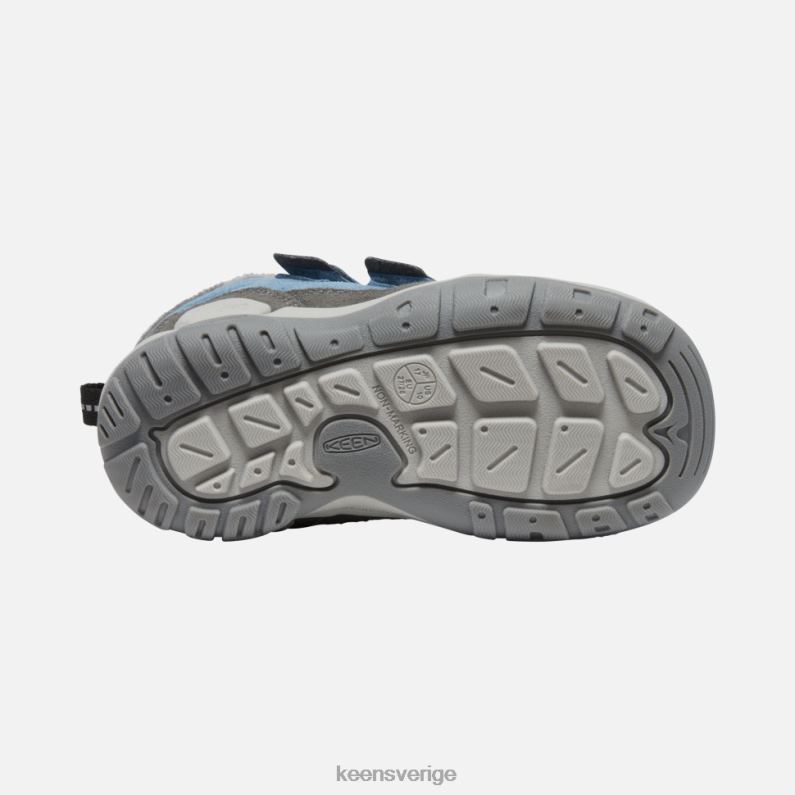 Keen liten 'knotch dubbel rem chukka LVJV0539 magnetblå skugga