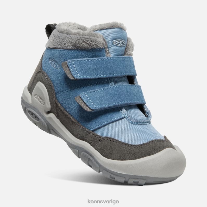 Keen liten 'knotch dubbel rem chukka LVJV0539 magnetblå skugga