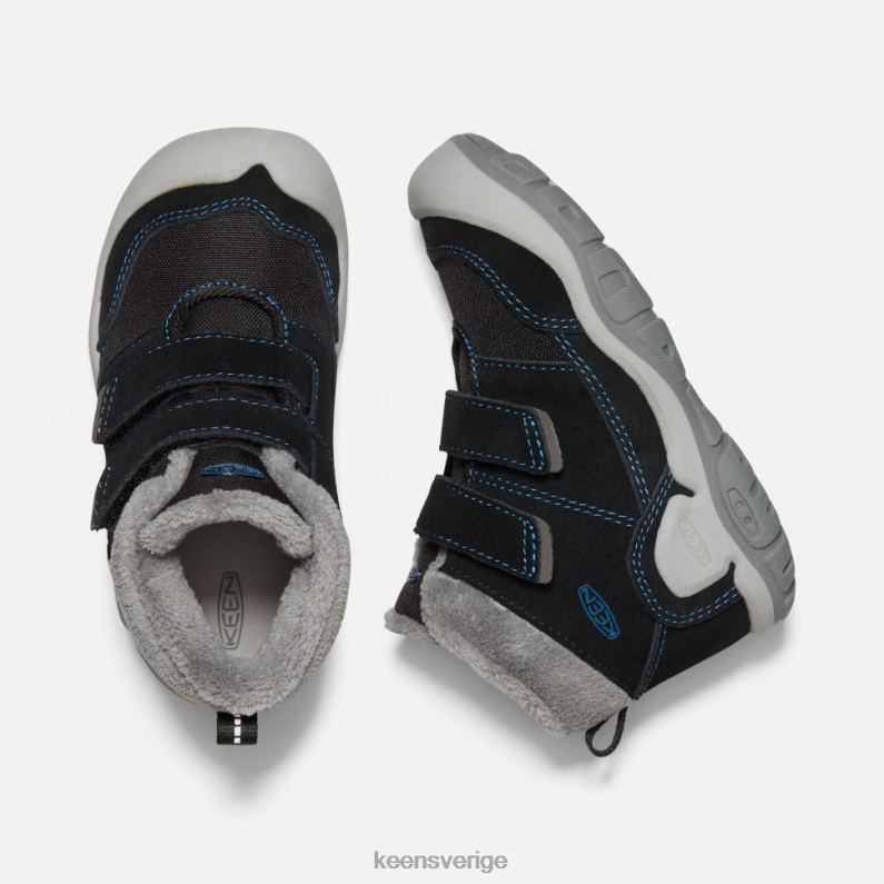 Keen liten 'knotch dubbel rem chukka LVJV0557 svart-mykonos blå