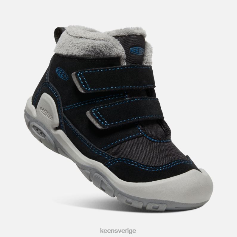 Keen liten 'knotch dubbel rem chukka LVJV0557 svart-mykonos blå