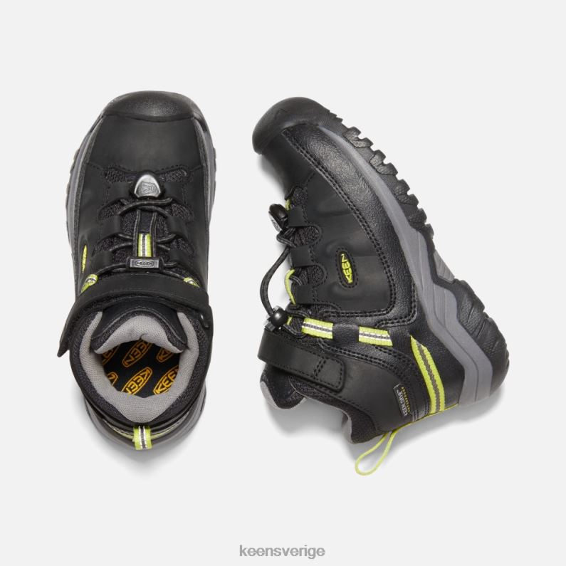 Keen liten 'targhee vattentät stövel LVJV0607 svart-stålgrå