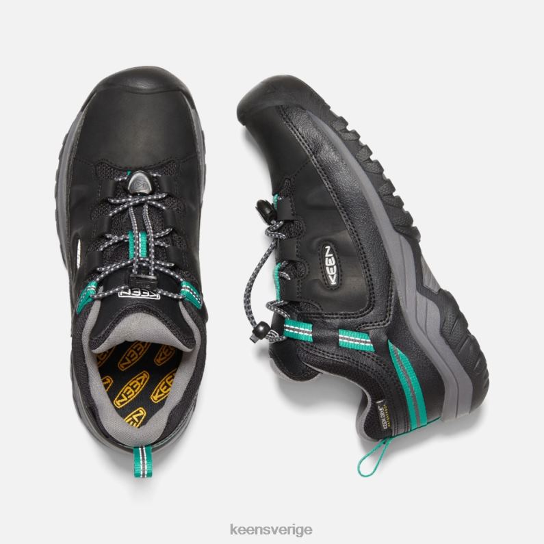 Keen stor 'targhee vattentät sko LVJV0604 svart-stjärna vit