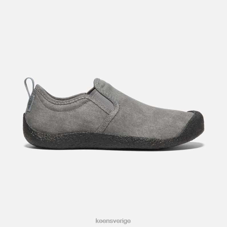 Keen howser canvas slip-on LVJV0143 gråsvart