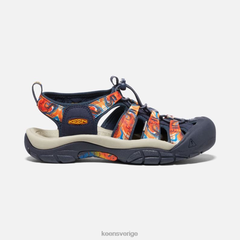 Keen newport x outdoor afro LVJV0407 groovy orange-marinblå