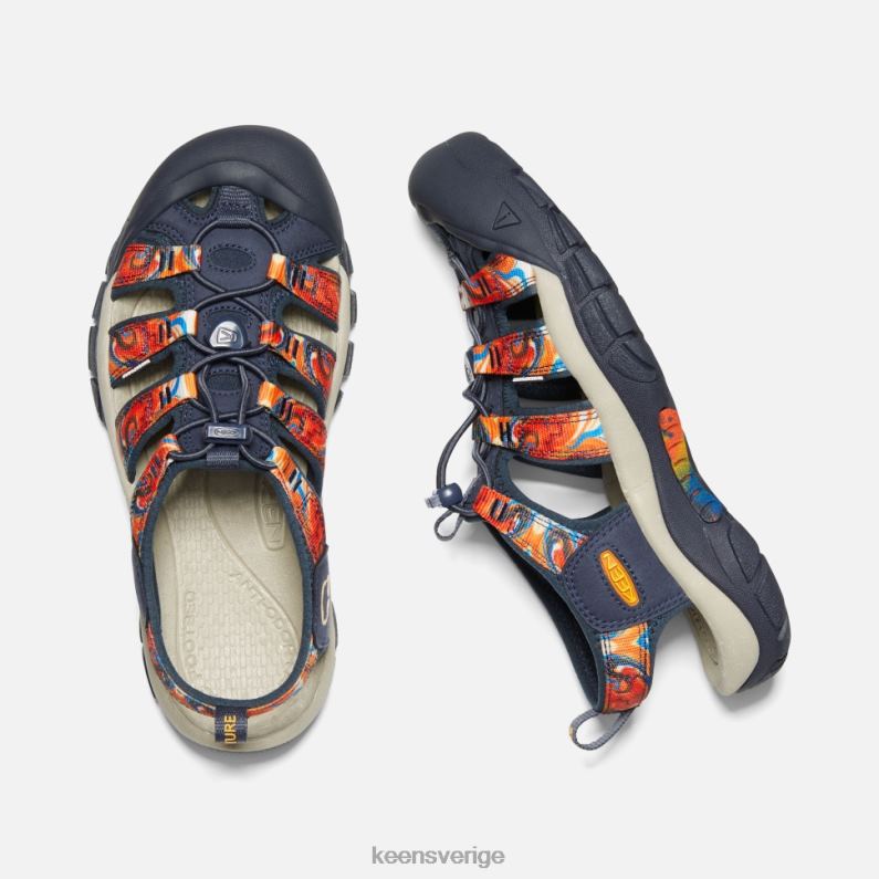 Keen newport x outdoor afro LVJV0407 groovy orange-marinblå