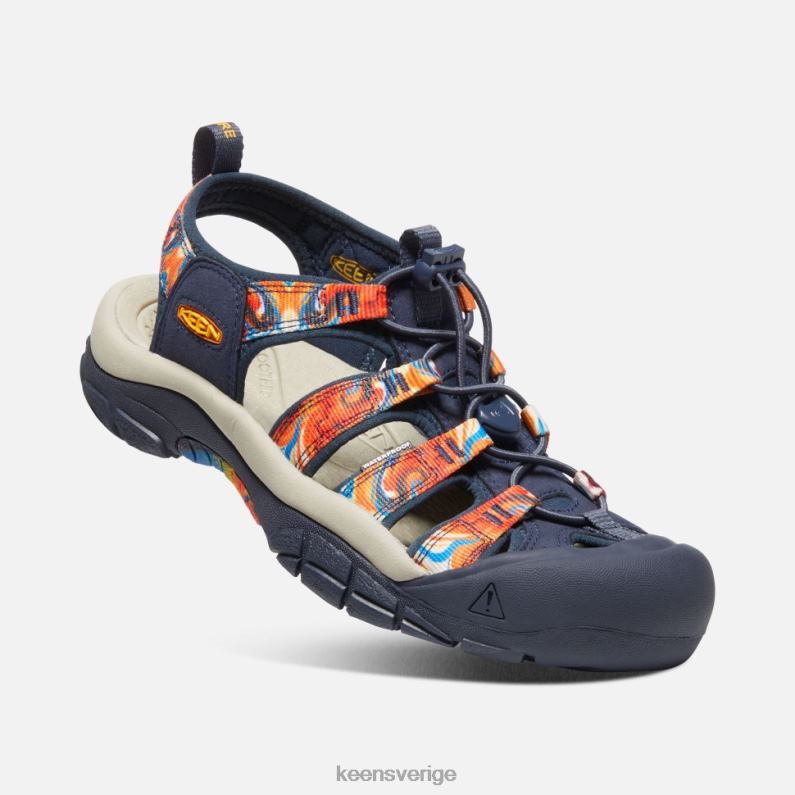 Keen newport x outdoor afro LVJV0407 groovy orange-marinblå