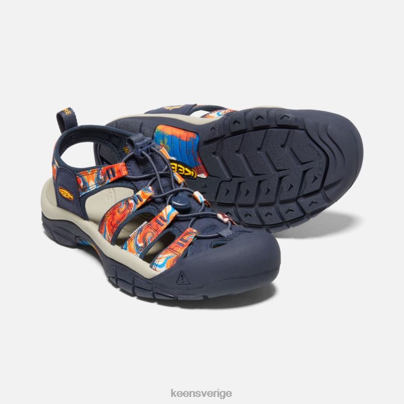 Keen newport x outdoor afro LVJV0407 groovy orange-marinblå