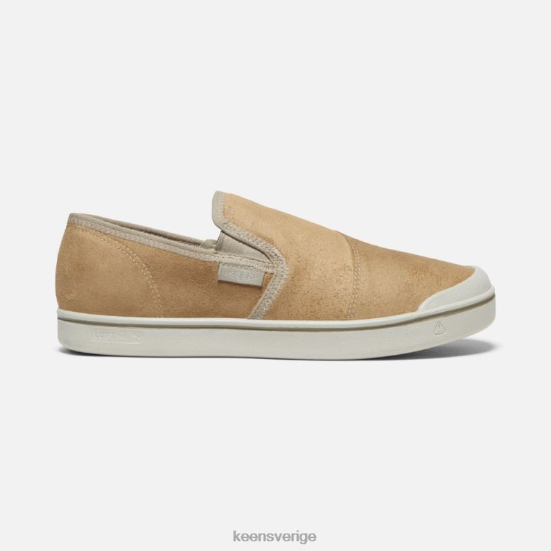 Keen eldon harvest läder slip-on LVJV0487 beige-silver björk