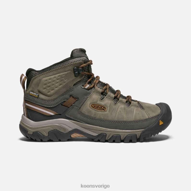 Keen targhee iii vattentät mellan bred LVJV0512 svart oliv-guldbrun