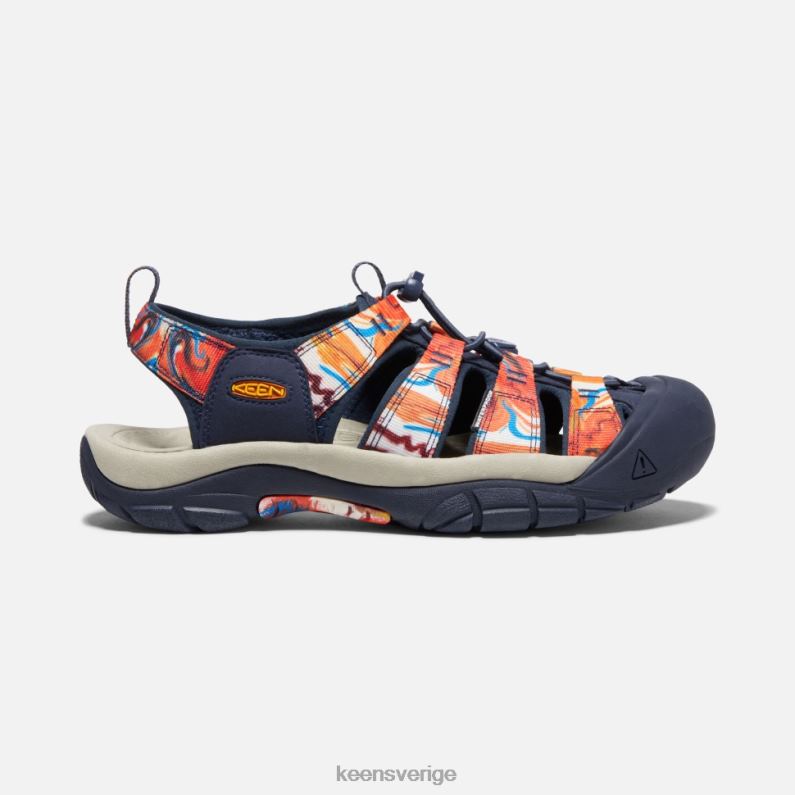 Keen newport x outdoor afro LVJV0405 groovy orange-marinblå