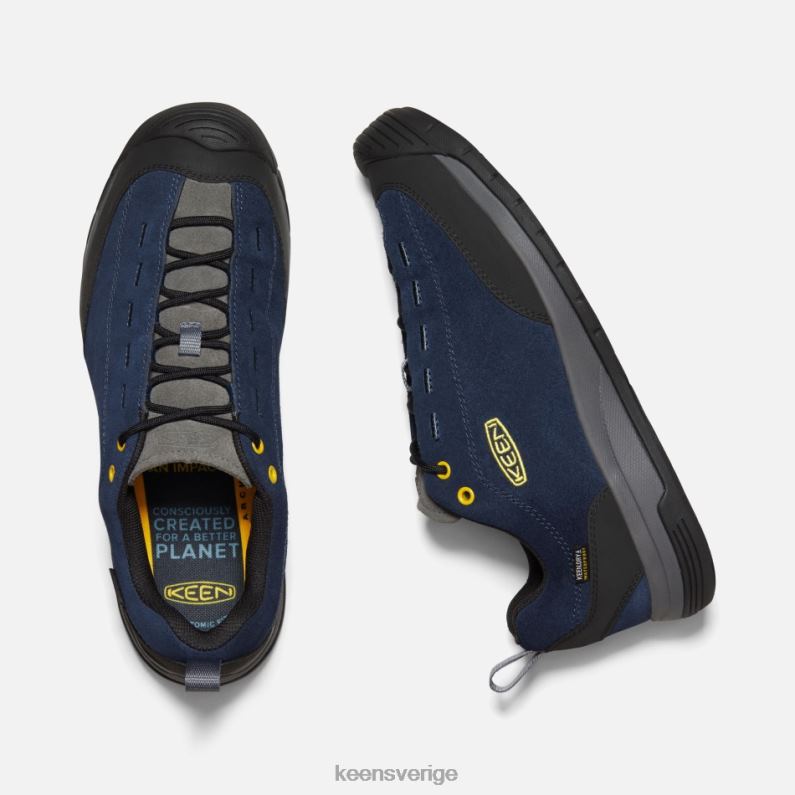 Keen jasper ii vattentäta träningsskor i mocka LVJV01 svart iris-magnet